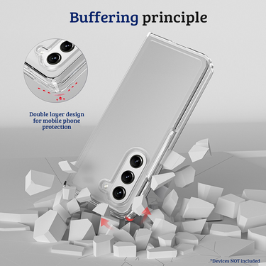 Samsung Galaxy Z Fold5 Compatible Case Cover With Shockproof Ultimate Case - Trasparent